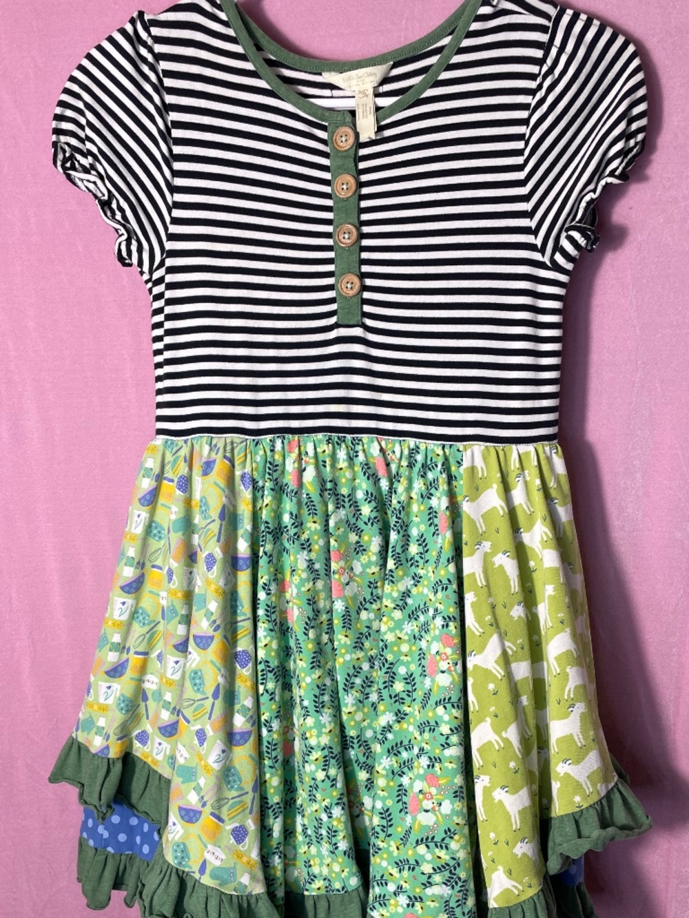 Matilda Jane twirl dress, double layer skirt sz 10
